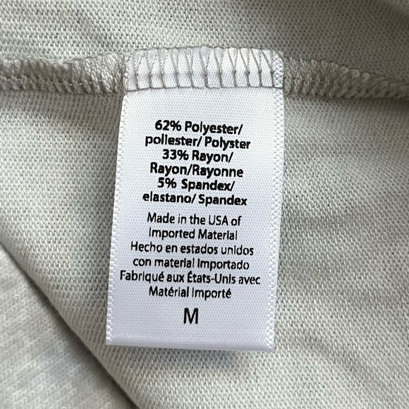 NWT BEYOND YOGA | Brushed Knit Printed Favorite Raglan in Gray Leopard | Size M - Picture 9 of 10